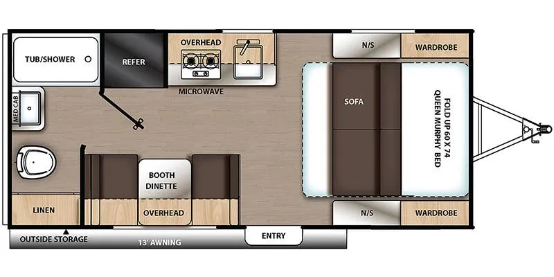 Coachmen Catalina Summit 174RB floor plan