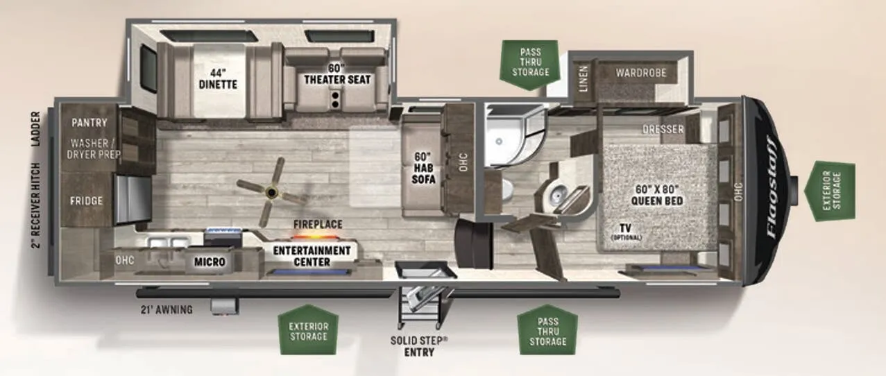 Forest River Flagstaff Super Lite 528RKS floor plan