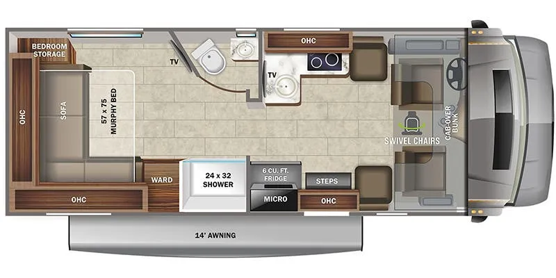 Jayco Melbourne Prestige 24NP floor plan