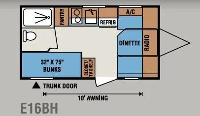 K-Z Spree Escape E16BH floor plan