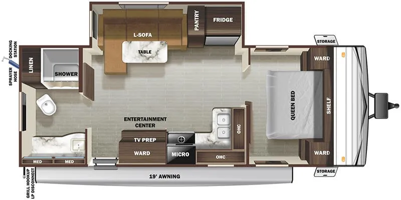 Starcraft Autumn Ridge 21RBS floor plan