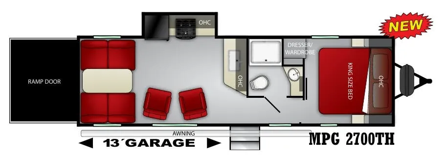 Cruiser RV MPG 2700TH floor plan