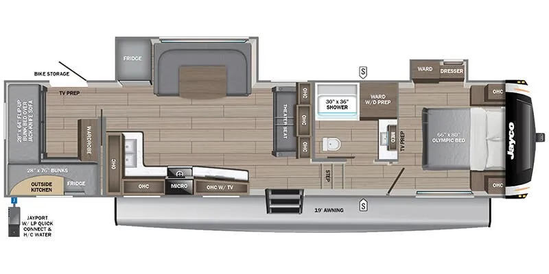 2025 Jayco Eagle HT 31QCD - Floor plan