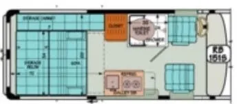 Sportsmobile Transit 151S floor plan