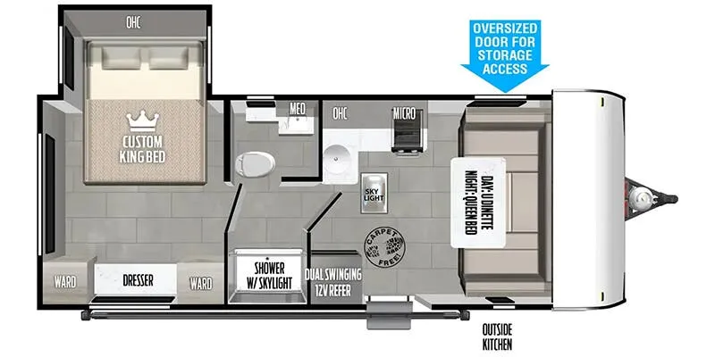 Forest River Wildwood FSX Northwest 189RSK floor plan