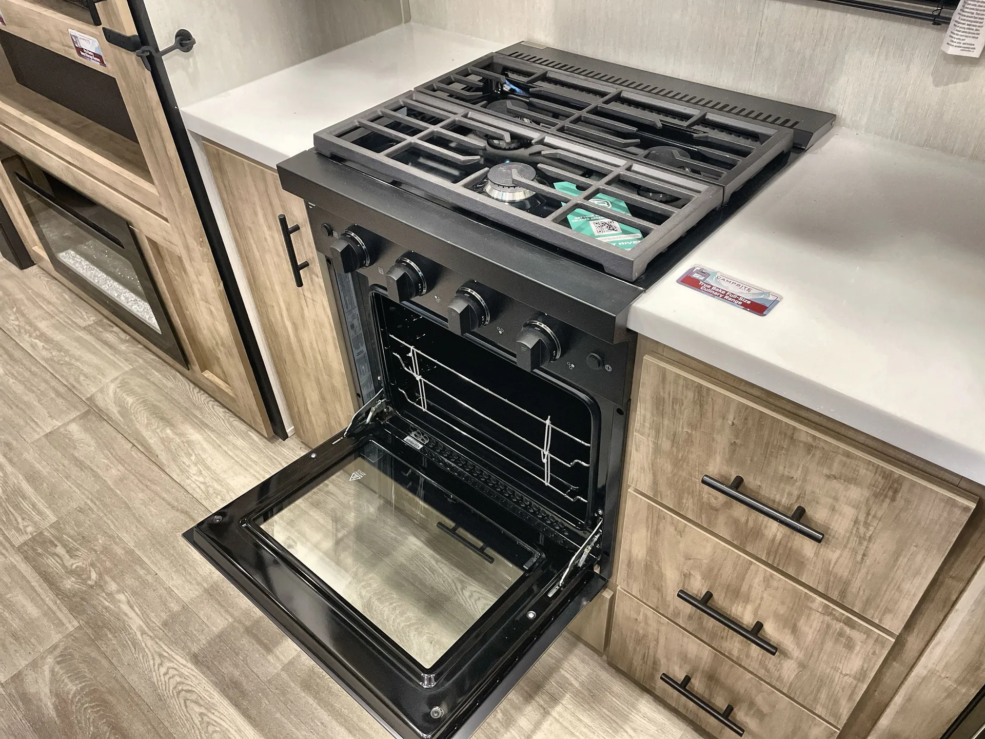 2026 Forest River Campsite Elite 32BAM — stove oven open