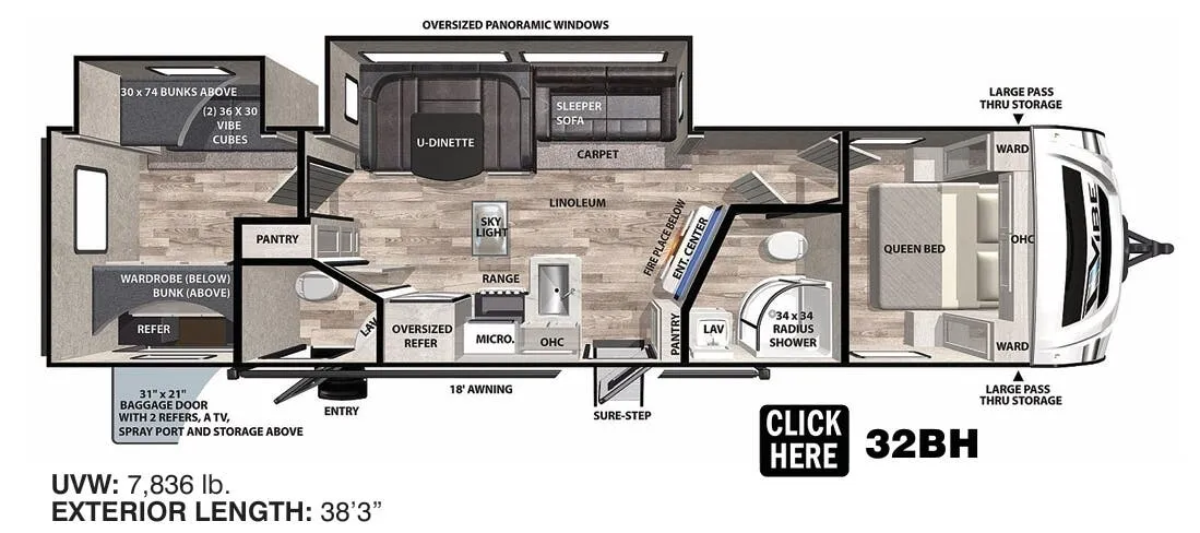 Forest River Vibe 32BH exterior