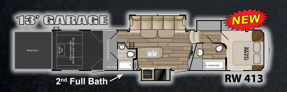 Heartland Road Warrior 413 floor plan