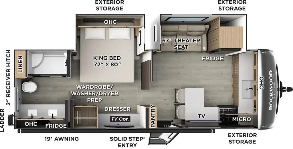2026 Forest River Rockwood Signature 8263MBR floor plan