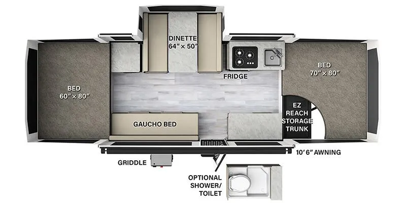 Forest River Flagstaff Sports Enthusiast Package 228SE floor plan