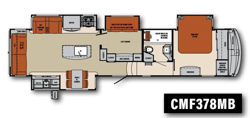 Palomino Columbus 1492 CMF378MB floor plan