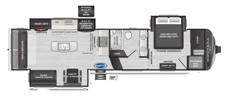 Keystone Montana 3231CK floor plan