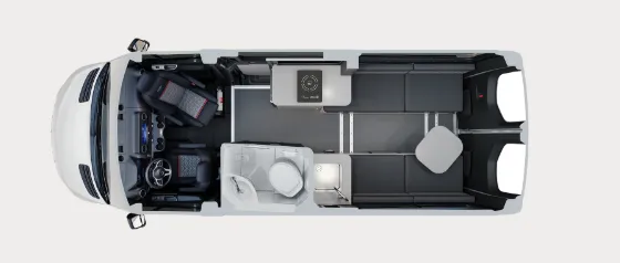Airstream Interstate 19X floor plan