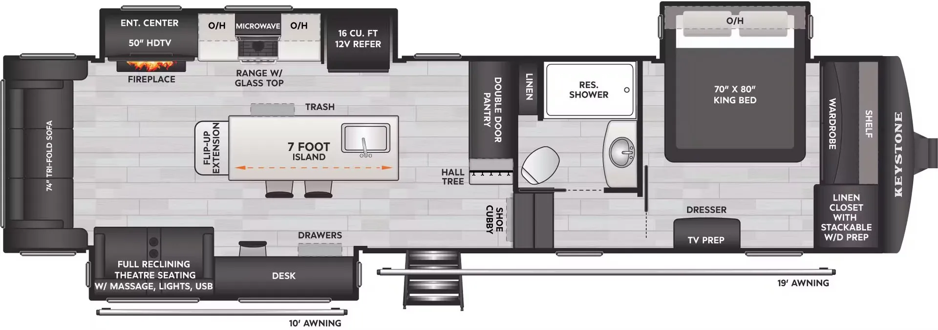 2026 Keystone Sprinter 3210RLS - Floor plan