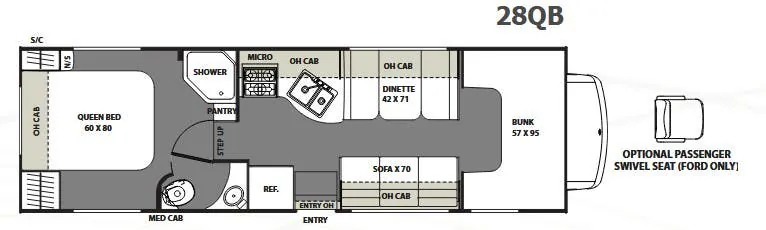 Coachmen Freelander 28QB floor plan