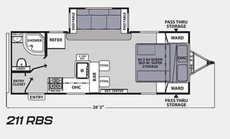 Coachmen Apex Ultra-Lite 211RBS floor plan