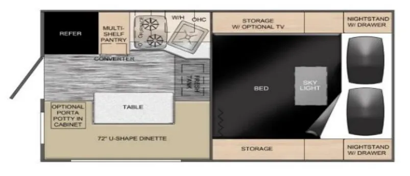 Travel Lite Up Country 650U floor plan