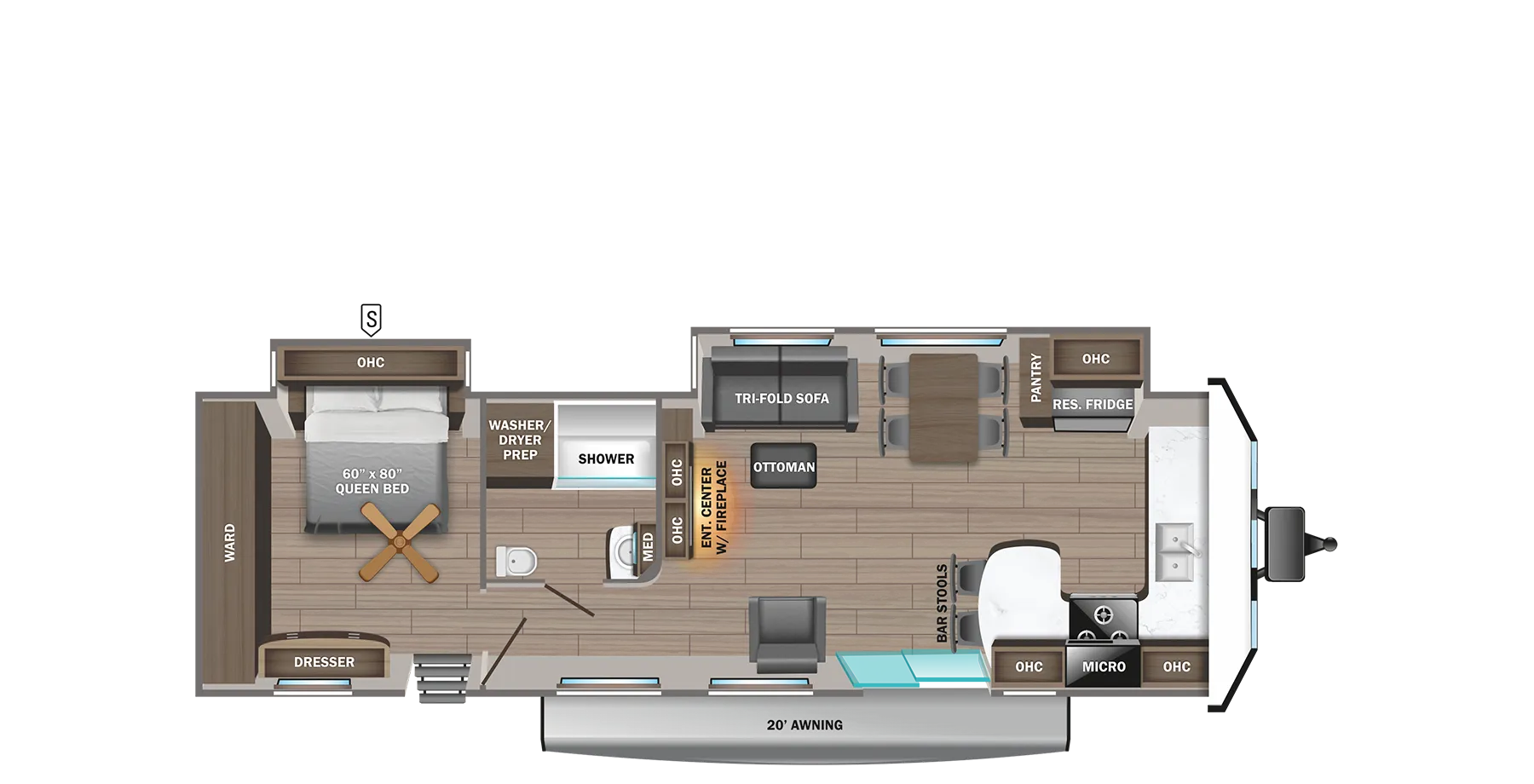 Jayco Jay Flight Bungalow 40FKDS floor plan