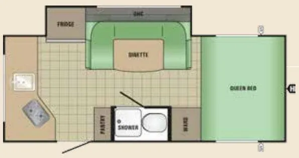Starcraft Comet Mini 18DS floor plan