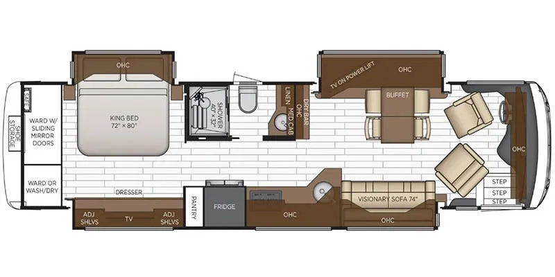 Newmar New Aire 3539 floor plan