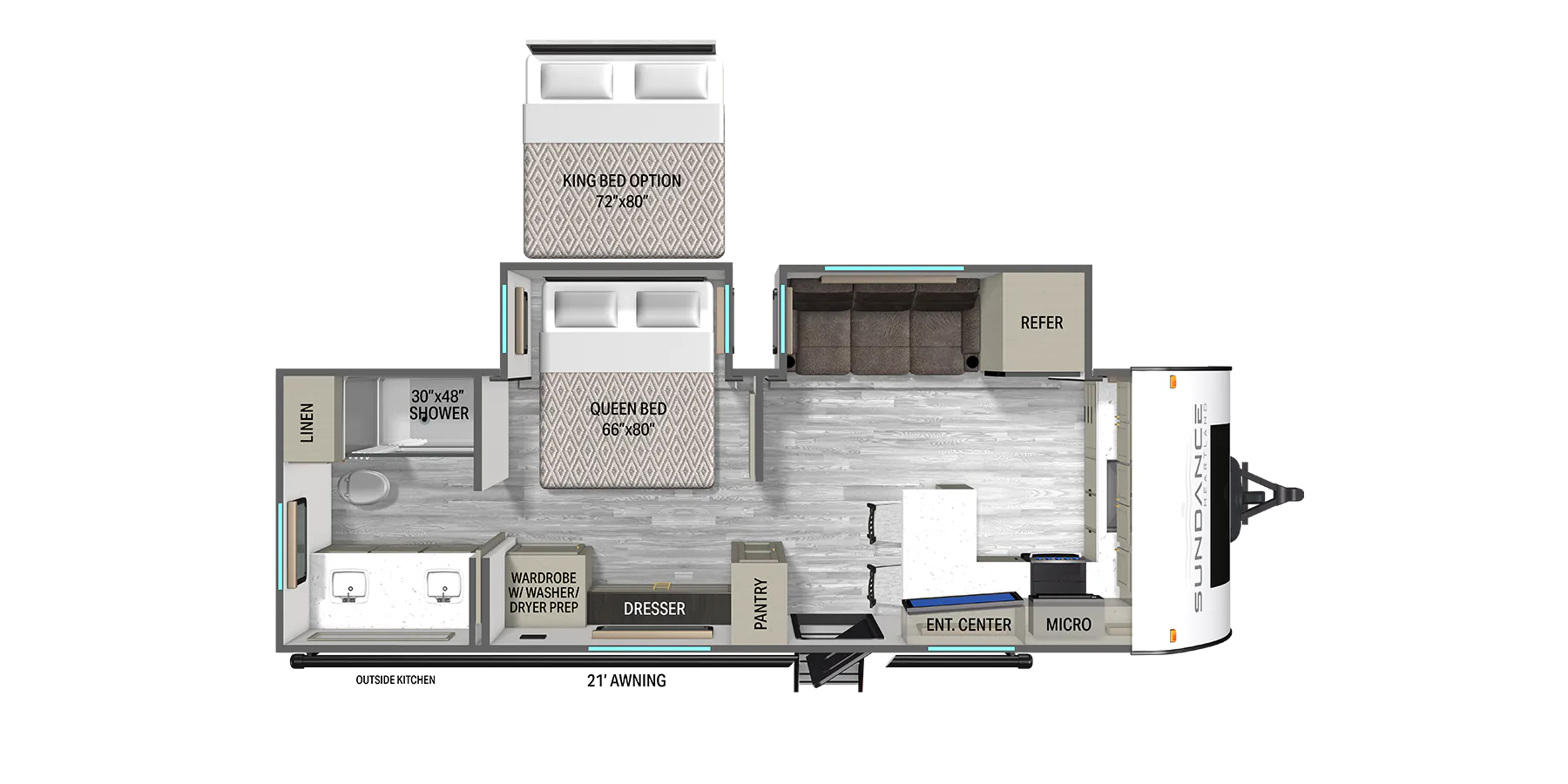 Heartland Sundance Ultra-Lite 27OKFK floor plan