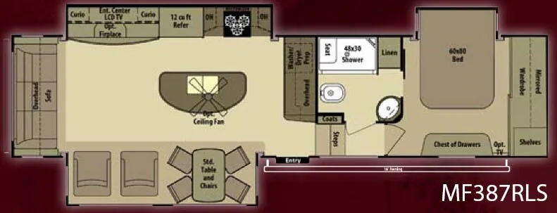 Highland Ridge Mesa Ridge MF387RLS floor plan