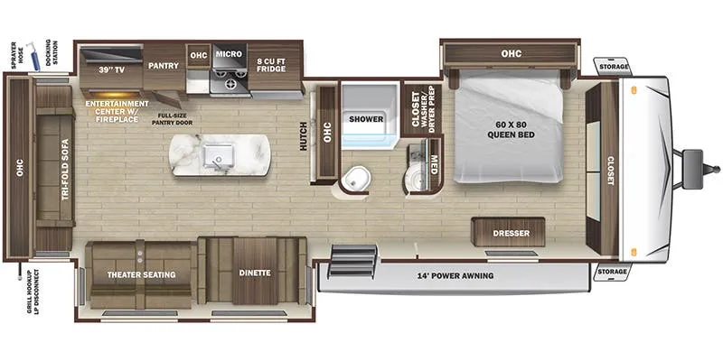 Highland Ridge Mesa Ridge Limited MR313RLS floor plan