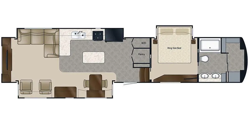 DRV Elite Suites 44 Santa Fe floor plan
