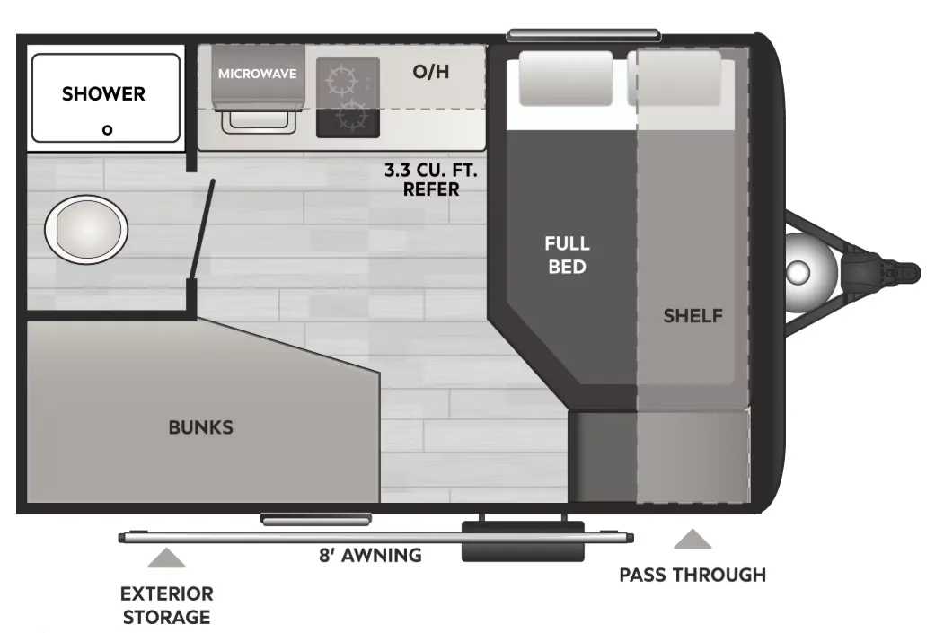 Keystone Springdale Mini 1230BB floor plan