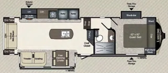 Keystone Laredo 290SRL floor plan