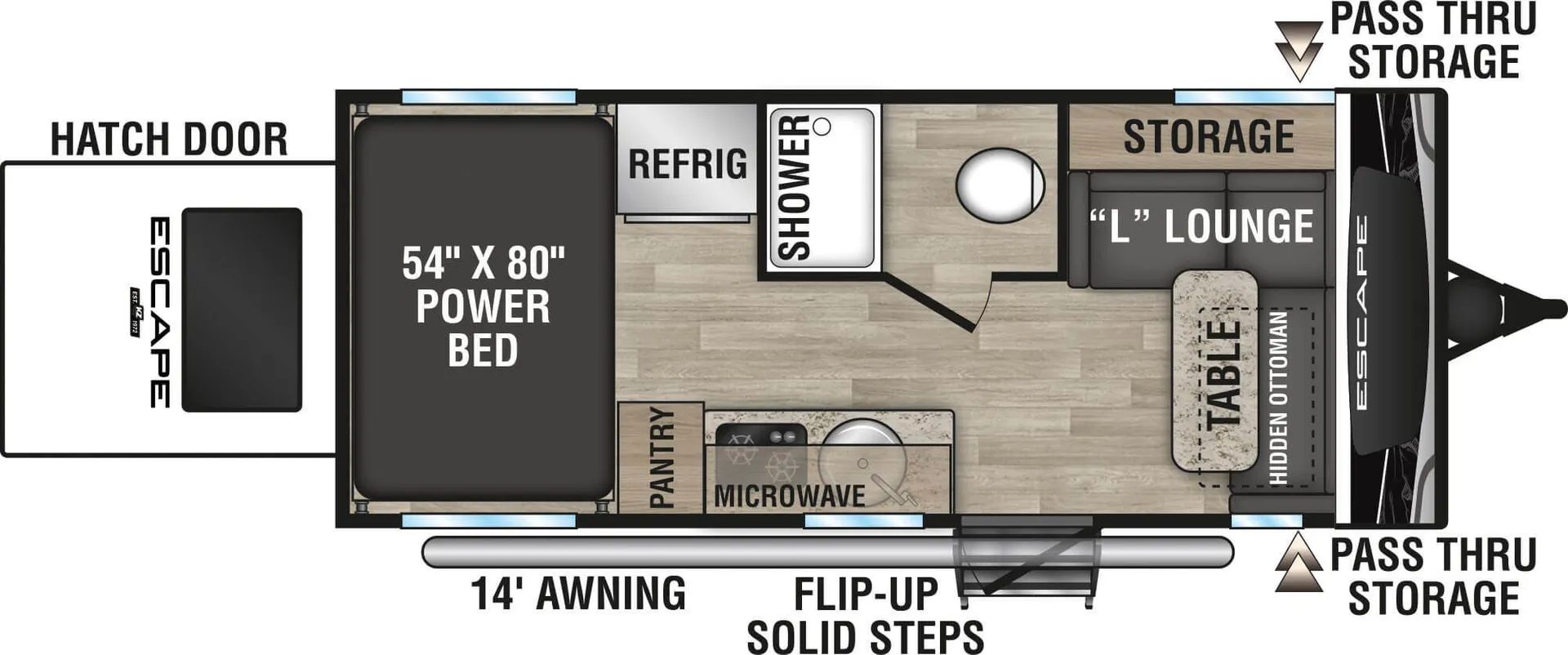 K-Z Escape E18 Hatch floor plan
