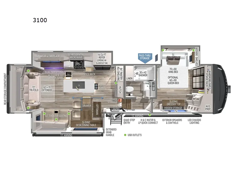 2026 Brinkley Model Z 3100 floor plan