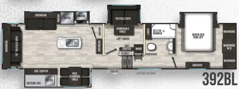 Shasta Phoenix 392BL floor plan
