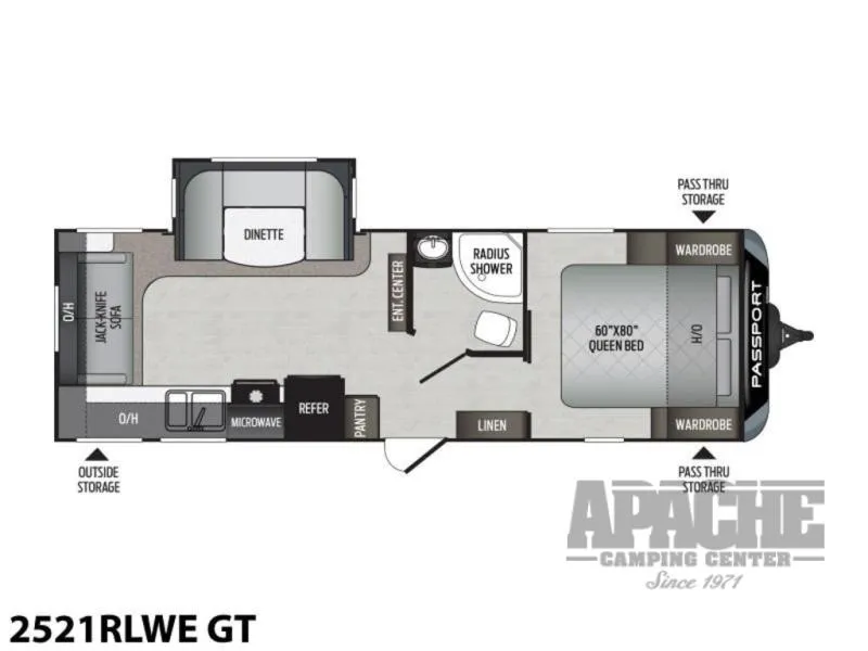 2019 Keystone RV Passport Used    2521RLWE Grand Touring - Photo 2