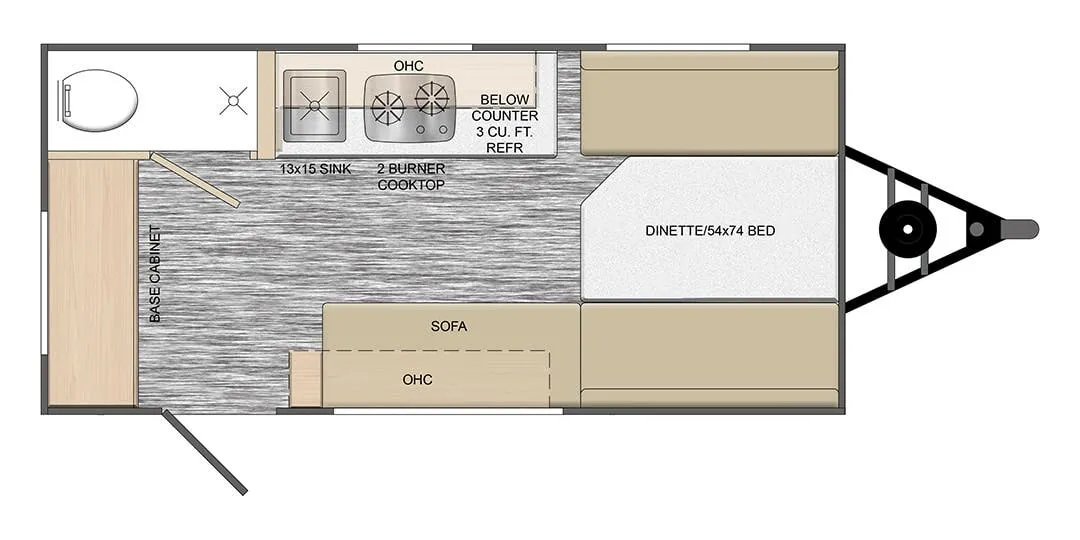 Travel Lite Rove Classic 14FDC floor plan