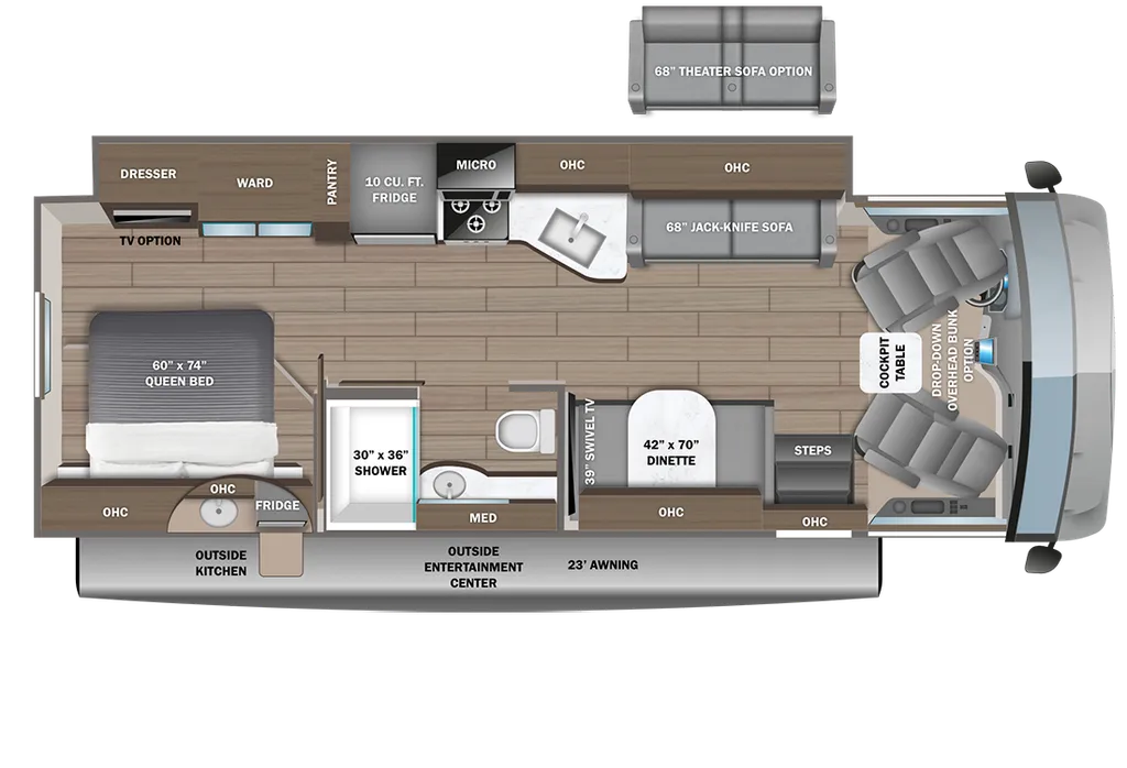2025 Entegra Coach Vision 29S floor plan