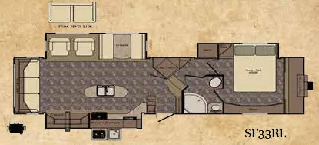 CrossRoads Sunset Trail Reserve SF33RL floor plan
