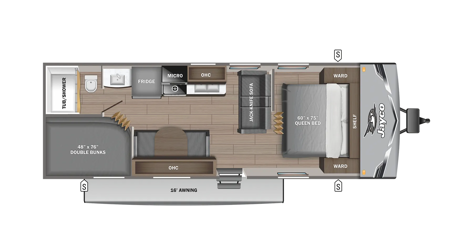 2025 Jayco Jay Flight SLX 260BHW - Floor plan