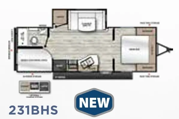 Coachmen Catalina Summit Series 8 8 231BHS floor plan