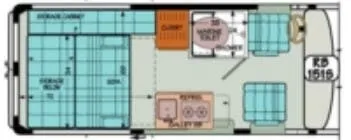 Sportsmobile Express 151S floor plan