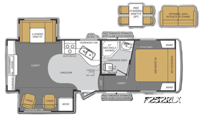 Forest River Wildcat Maxx 252RLX floor plan