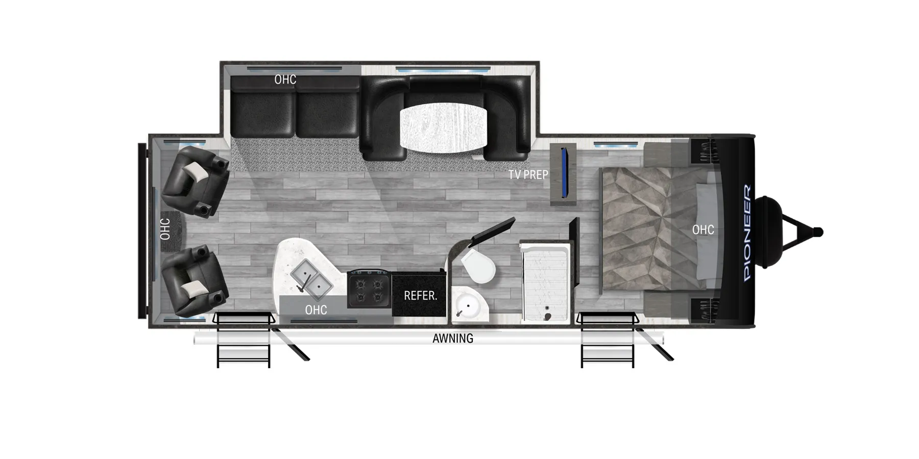 Heartland Pioneer RL250 floor plan