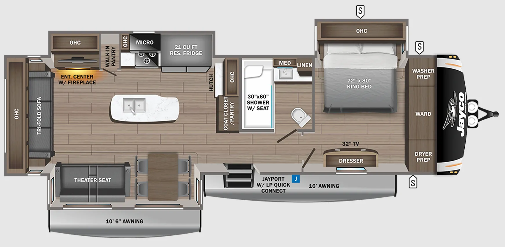 2023 Jayco Eagle 330RSTS - Floor plan