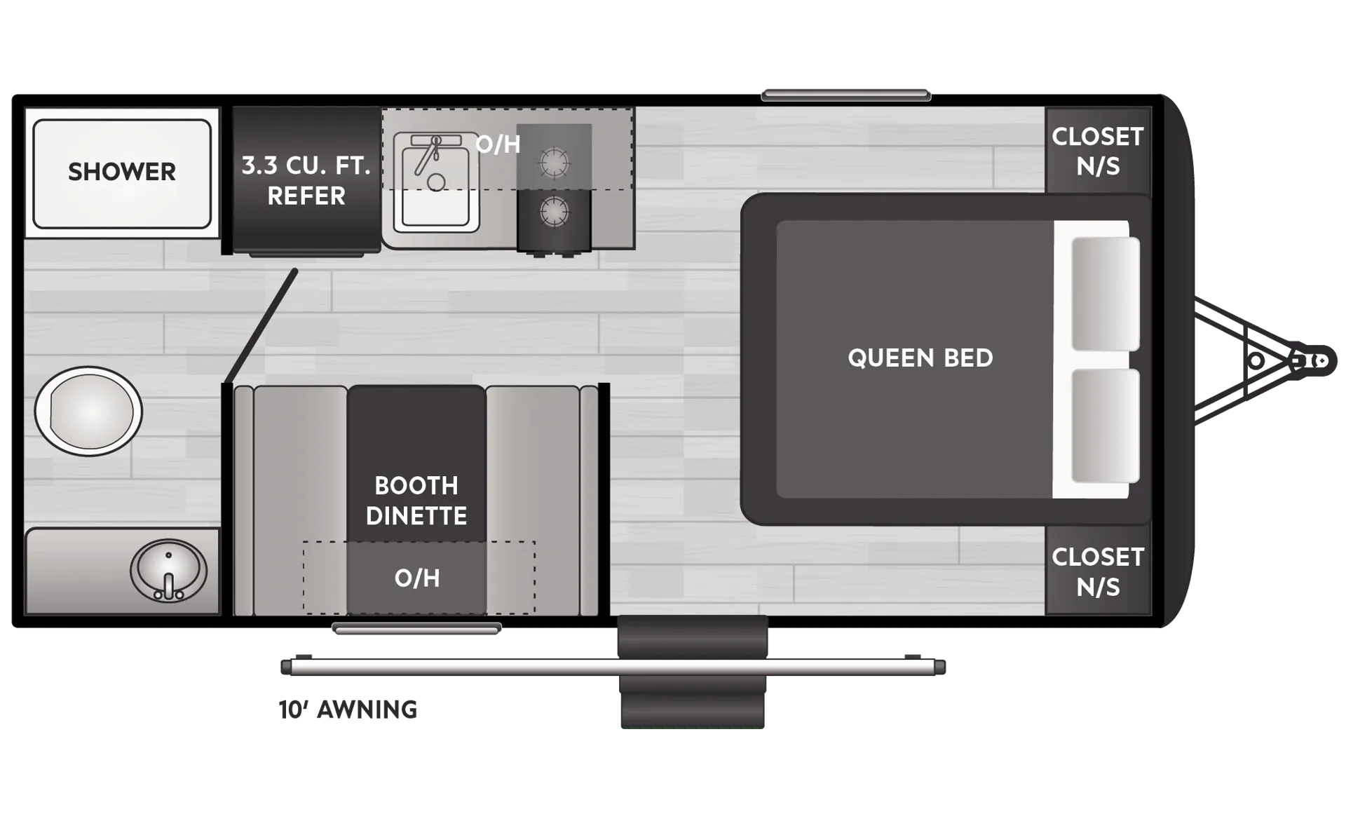 Keystone Springdale Classic Single 1700FQ floor plan