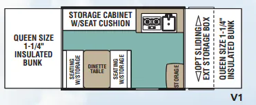 Forest River Viking V-Trec V1 floor plan