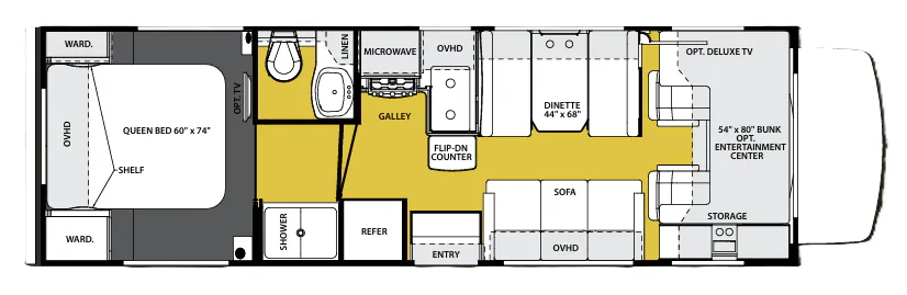 Forest River Sunseeker 2900 floor plan