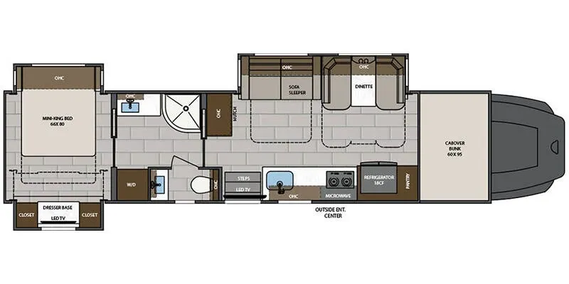 Renegade RV Classic 41CMB floor plan