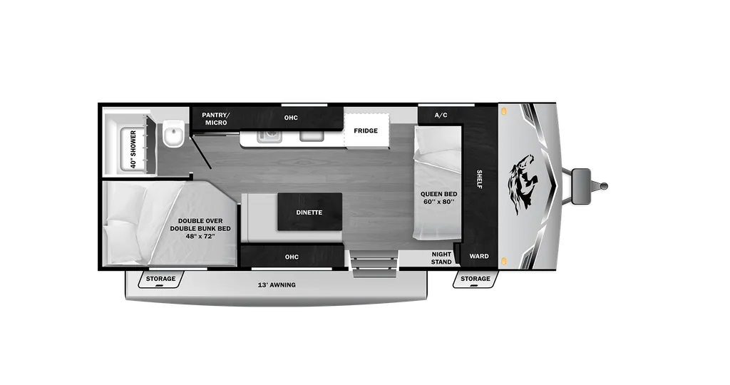 2027 Open Range COLT 17DB floor plan