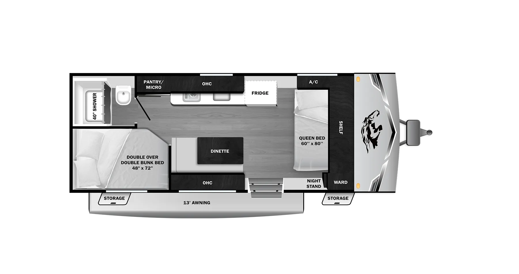 2027 Open Range COLT 17DB - Floor plan