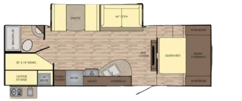 CrossRoads Sunset Trail Super Lite 264BH floor plan
